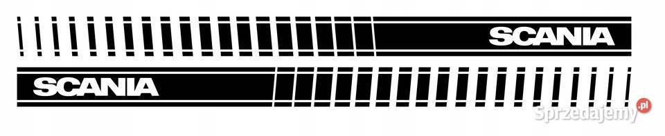 Naklejki pasy SKANIA na bok na owiewkę 200x12 wielkopolskie Kobierno