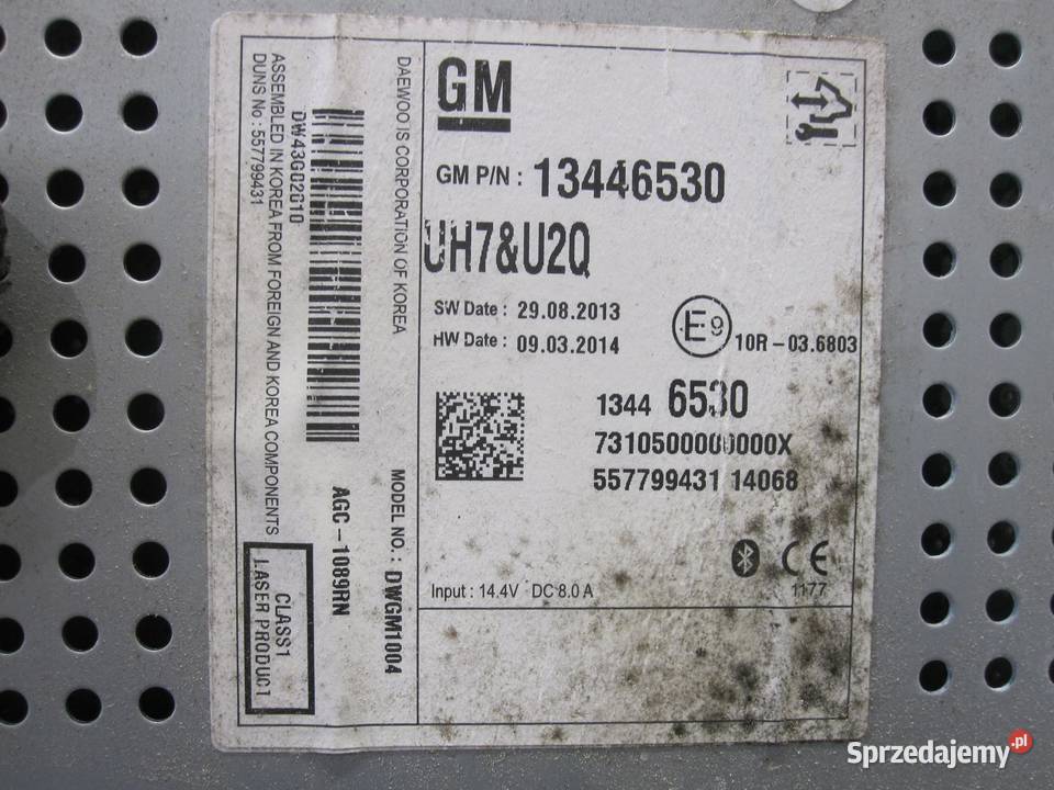 OPEL ADAM 13r radio CD 13446530 osobowe