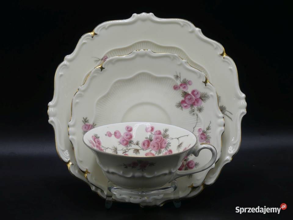 Komplet śniadaniowy Sorau Żary czerwone Mimozy Poznań