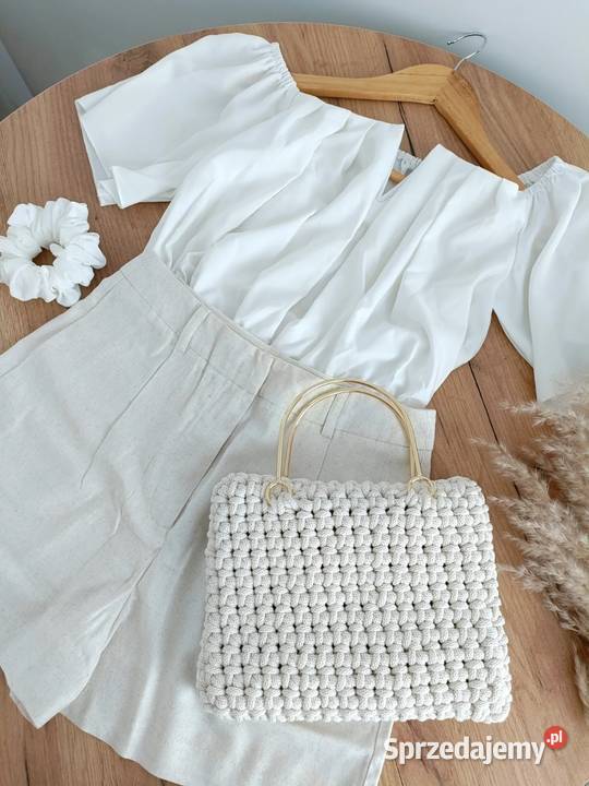 Torebka ze sznurka szydełkowa handmade Do ręki  podkarpackie Rzeszów sprzedam