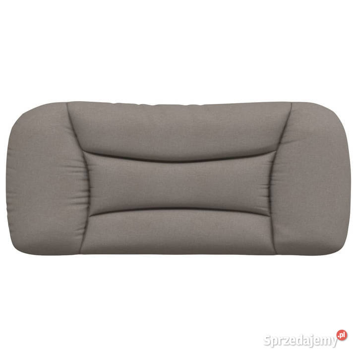 Poduszka na wezgłowie kolor taupe 90 tkanina
