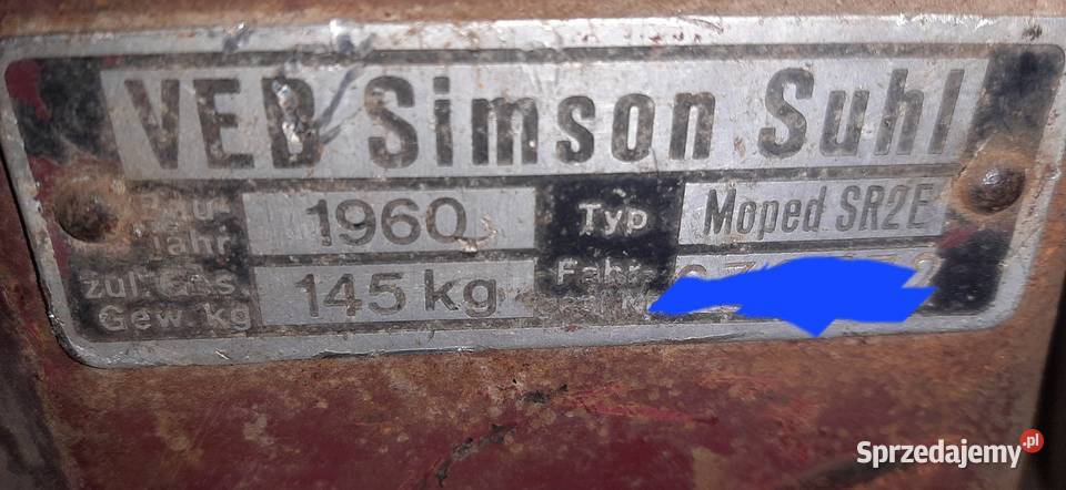 Simson sr2 e manualna