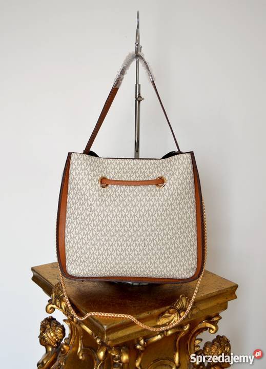 MICHAEL KORS TOREBKA MK MONOGRAM ŁAŃCUSZKI ECRU kolorowy Bydgoszcz sprzedam