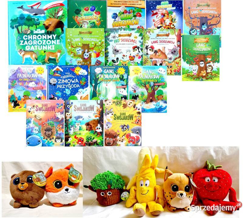 Książki i Maskotki z Biedronki Zestaw Biała Podlaska sprzedam