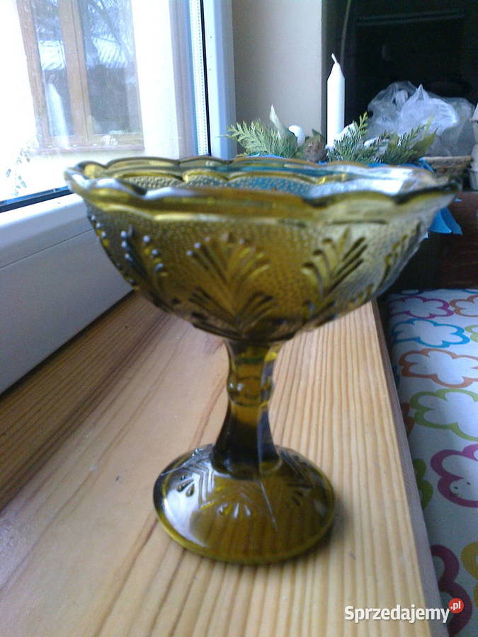 Cukiernica z kolorowego szkła Krępa Górna