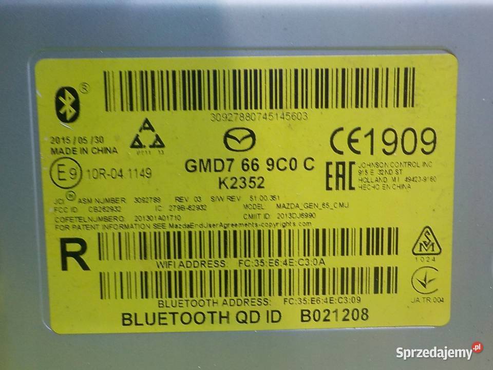 MERCEDES B W245 LIFT 10r 5D sterownik modul Wyposażenie elektryczne