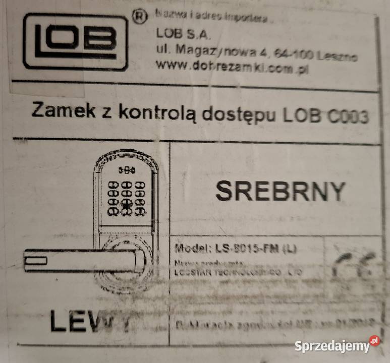 Sprzedam Okazja Cenowa Nowy Zamek Szyfrowy LOB Chorzów