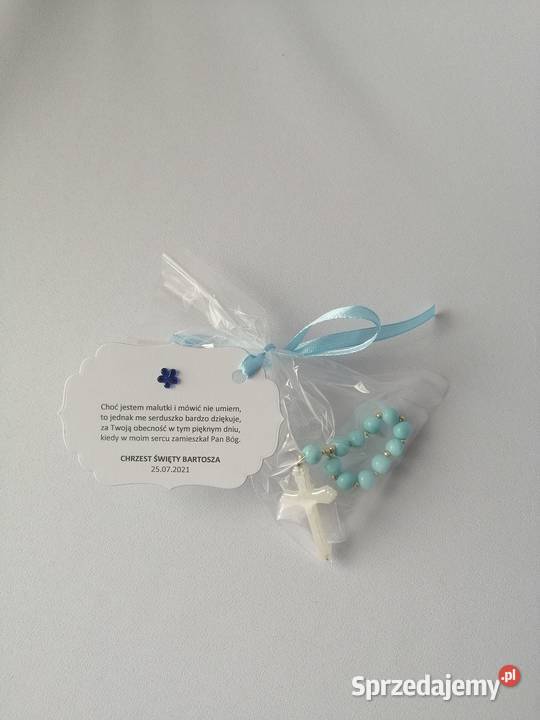 Podziękowanie Chrzest Różaniec Błękit A2 Poznań
