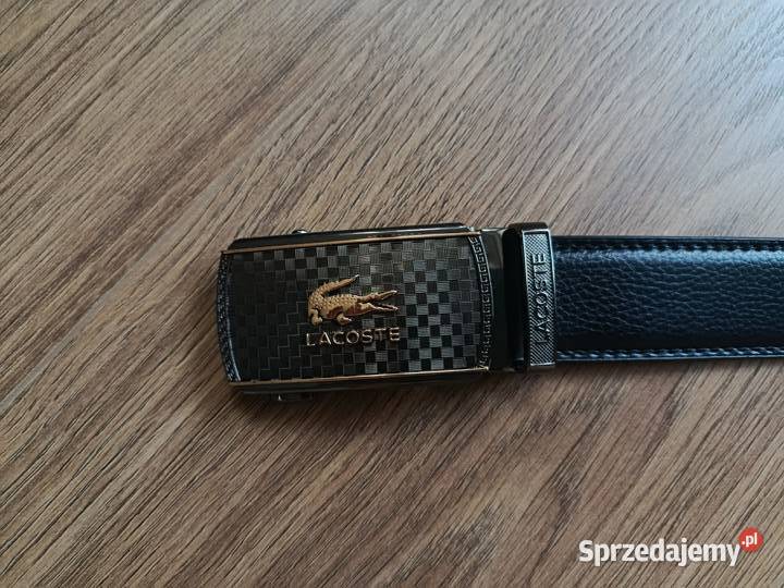 Pasek skórzany męski Lacoste do garnituru i na Białystok