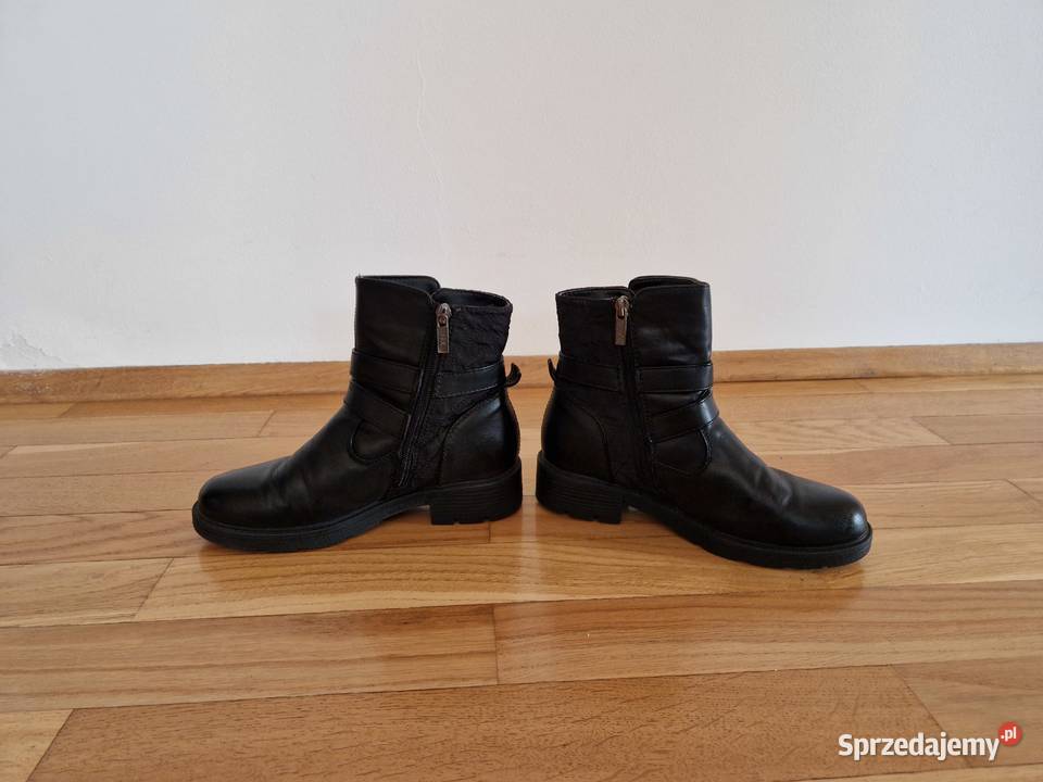 Buty kozaki botki zimowe czarne rozmiar 36 Xti Bibice