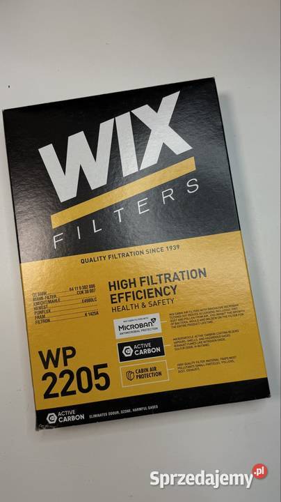 Nowy filtr kabinowy WIX WP2209 Warszawa