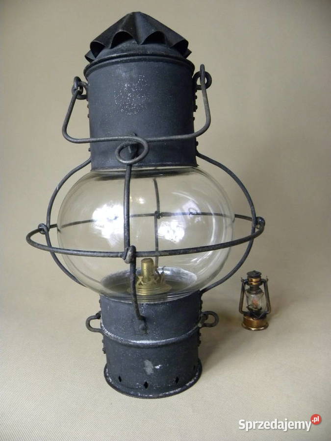 Stara lampa naftowa okrętowa lampa żaglowca Legnica