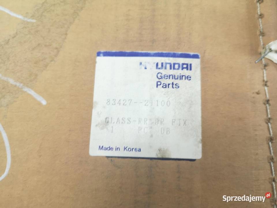 SZYBA DRZWI PRAWY TYŁ HYUNDAI EXCEL 19861989 ASO osobowe