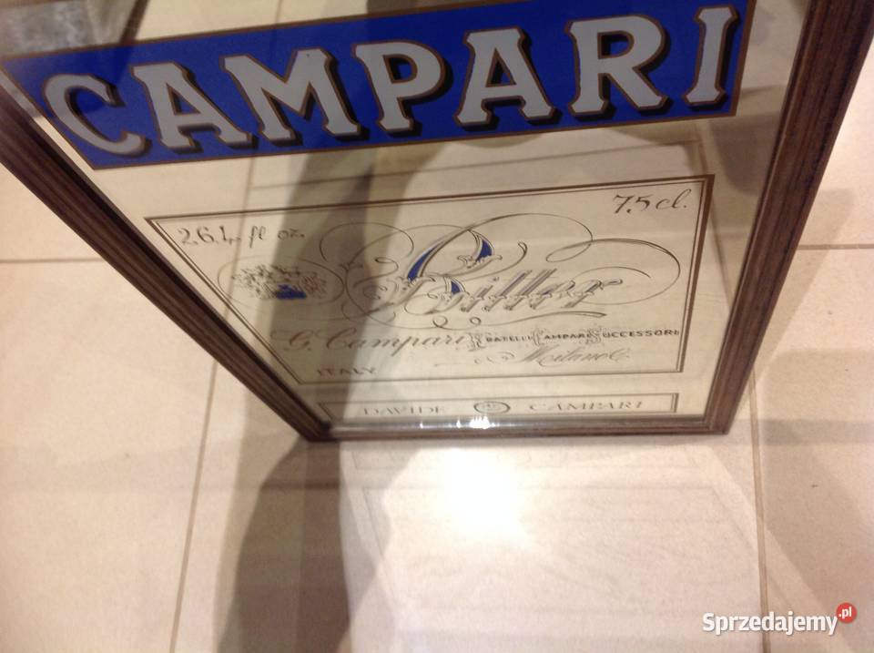Reklama CAMPARI na Lustrze Dekoracja Obraz
