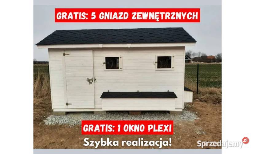Drewniany kurnik domek kur KOKOSZKA drobiu Łazy