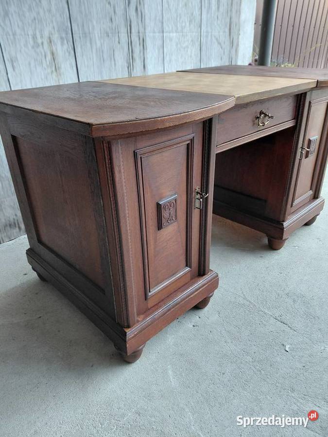 stylowe biurko drewniane antyk 289 kujawsko-pomorskie Byczyna