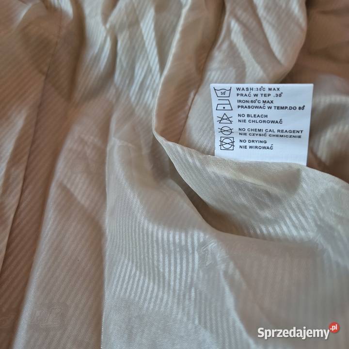 Płaszcz damski rozmiar M rękaw 34 trencz Rozmiar 38(M) Kurtki i płaszcze