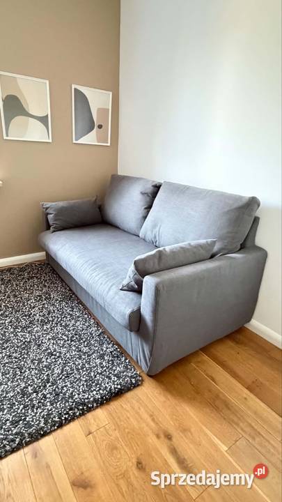 HYLTARP Sofa 2osobowa rozkładana Gransel szary
