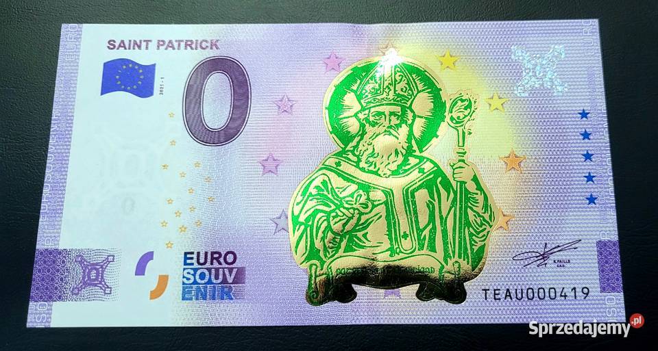0 EURO Souvenir Saint Patrick GOLD EDITION 20211 Numizmatyka małopolskie