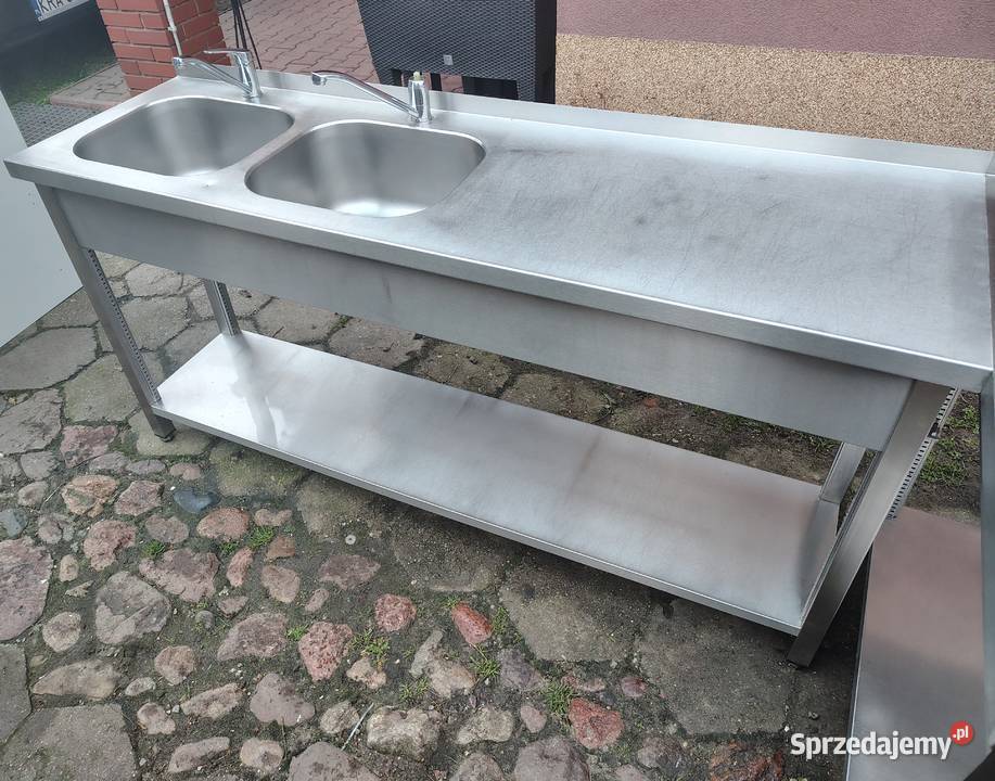 Zestaw zlew i stół gastronomiczny 242x94x85 sprzedam