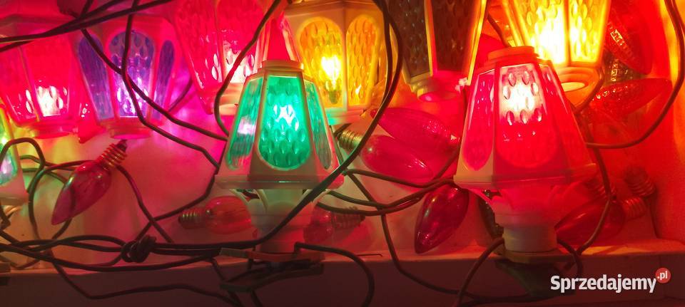 Lampki choinkowe z czasów PRLu Miechów