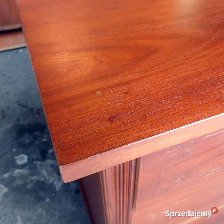 Komoda Secesyjna 3 szufladowa Fornir mahoń