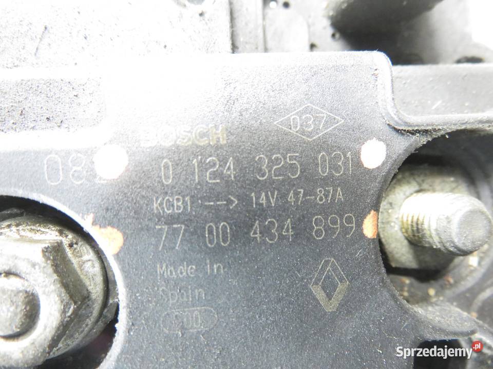 ALTERNATOR RENAULT CLIO II 14 0124325031 sprzedam