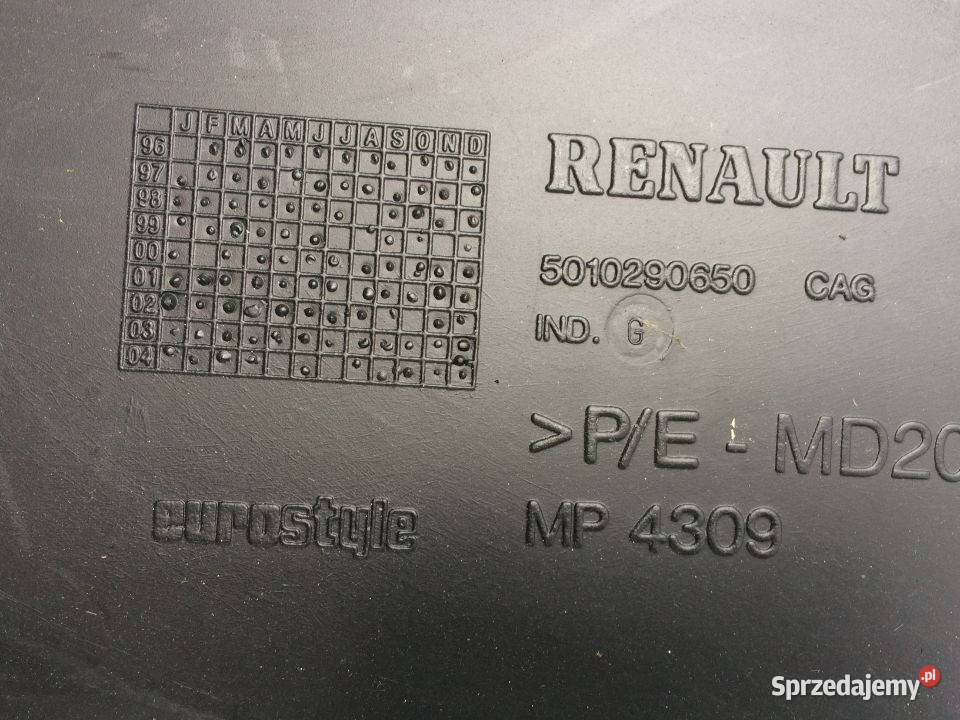 Schowek Obudowa Maskownica Renault Magnum Maszewo