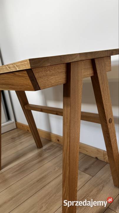 Dębowe biurko z szufladą Myślenice