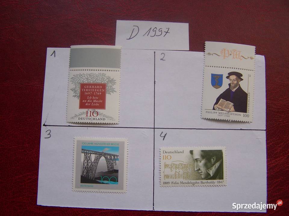 Niemcy 1997 MNH Znaczki z roczników WYBIERAJ Tychy