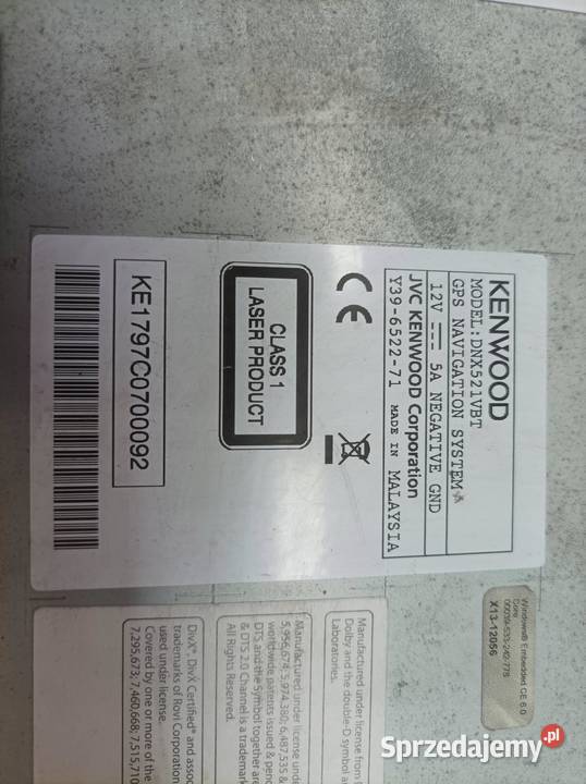 RADIONAWIGACJA KENWOOD DNX521VBT VW Volkswagen osobowe sprzedam