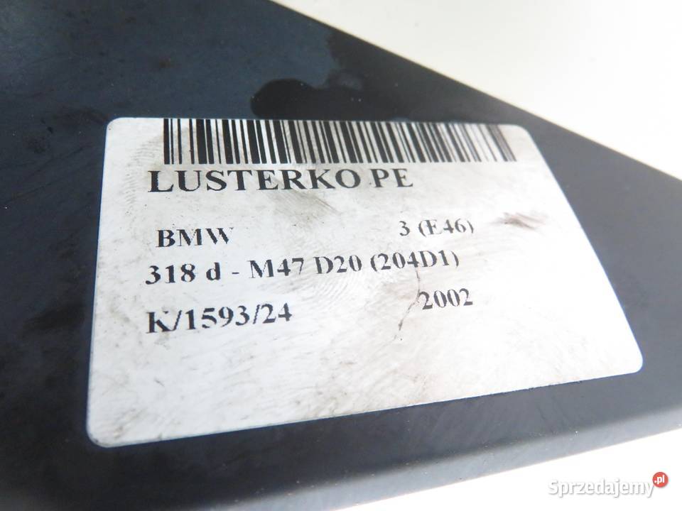 LUSTERKO PRAWE BMW 3 E46