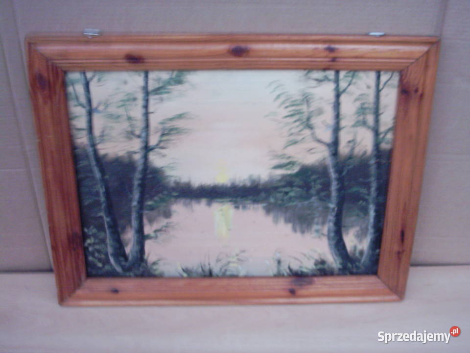 Obraz Zachód słońca jeziorem 58 X 46 Lublin