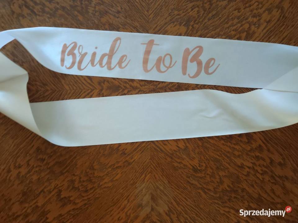 szarfa wstęga ślub wstążka Bride to be panna sprzedam