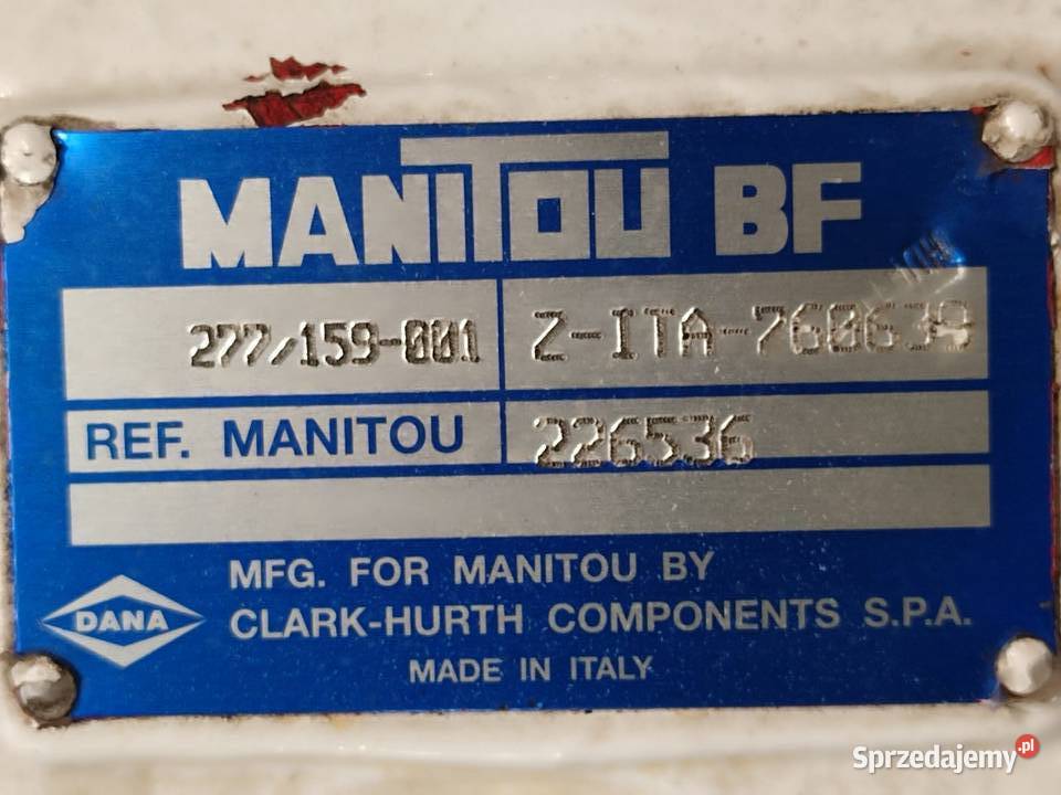 Pochwa mostu napędowego 277159001 MANITOU MT Wilkowo