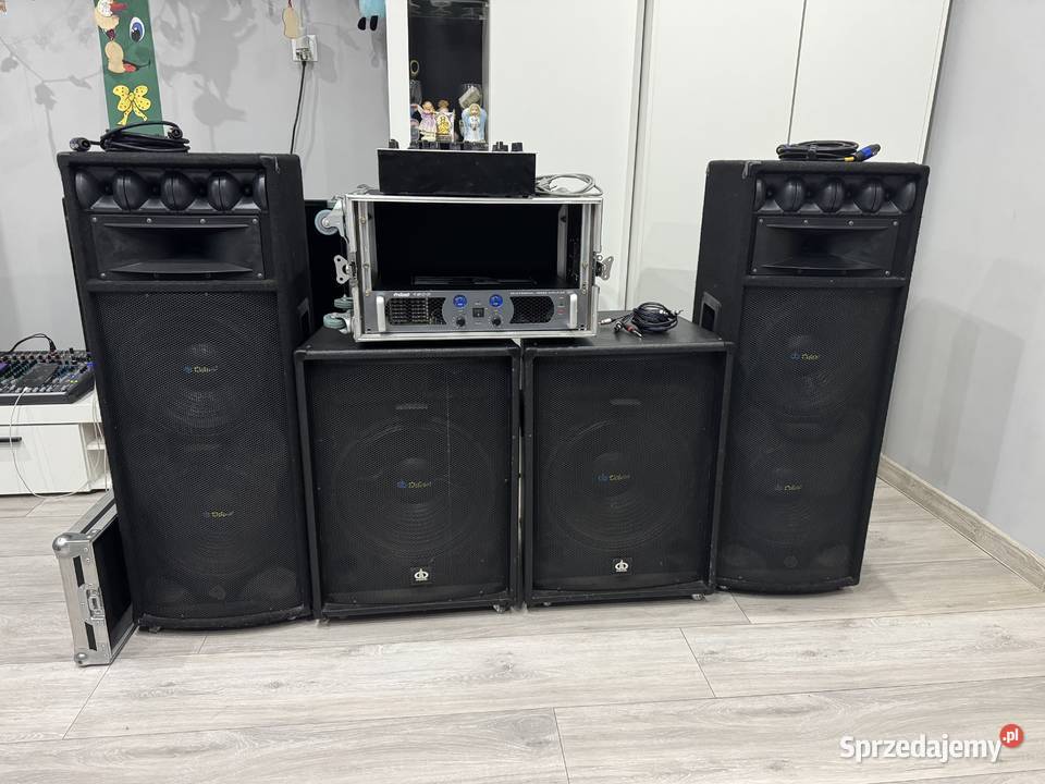 Sprzedam kompletny zestaw DJ 2 kolumny 800W 2 Piączyn