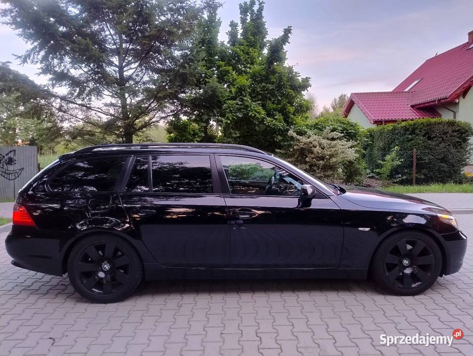 BMW 525d E61 LCi 2007r Touring Schwarz 2 30d Pyrzyce