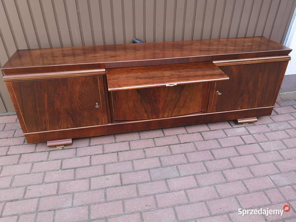 Komoda ARTDECO RTV Niska Orzech 200 Zgrabna