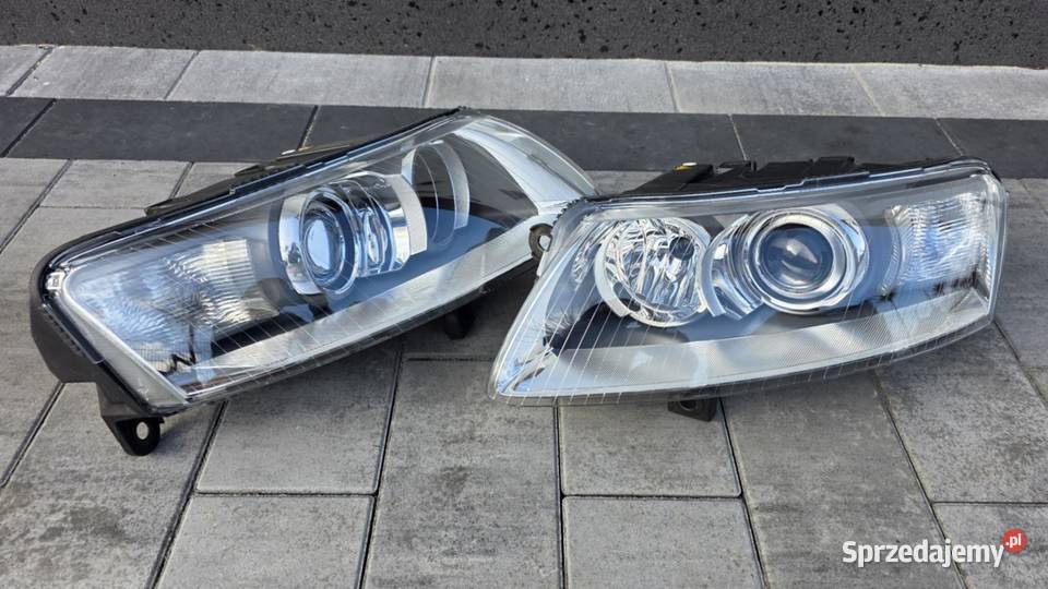 Reflektory bi xenon skrętny Audi A6 C6 przed Kielcza