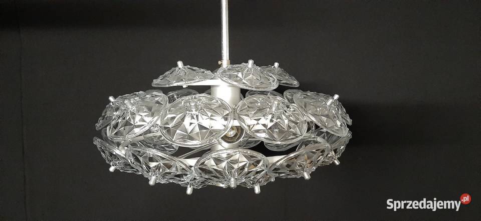 Żyrandol kryształowy Sputnik Veb Chełm sprzedam