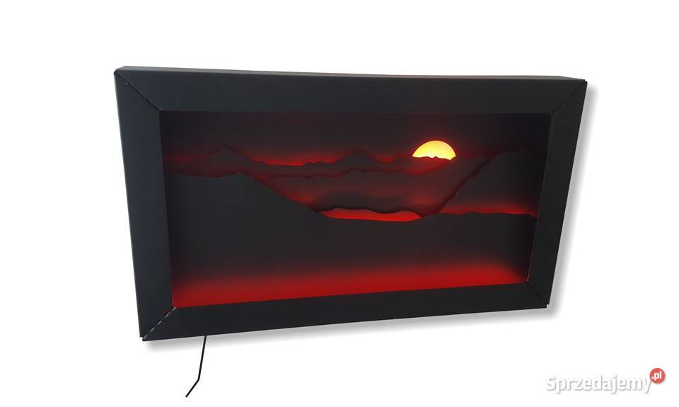 Obraz 3D LED RGB Loft Industrialny świecący podkarpackie Jeżowe