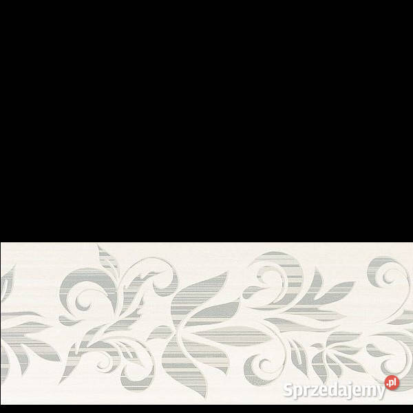 Dekor Organza szara Flower 20 x 50 Opoczno