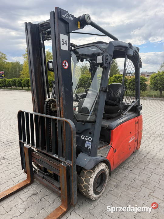 wózek widłowy elektryczny LINDE E20L Triplex Wózki widłowe Wózki widłowe Działoszyn