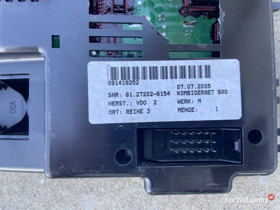 Zegar Licznik MAN TGA TGL TGS TGM 81272026154