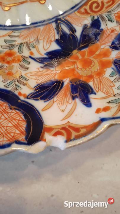 Talerz Patera japońska Imari XIXw Nakło nad Notecią