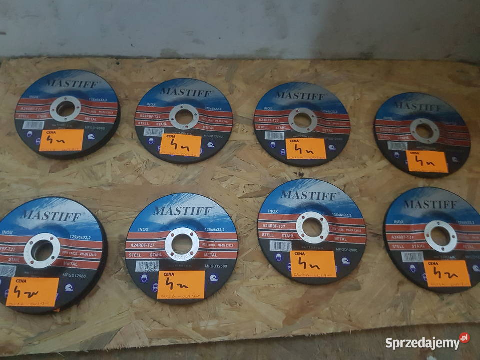 TARCZA DO CIĘCIA METALU inox 125 x 60 MASTIFF Głogowa