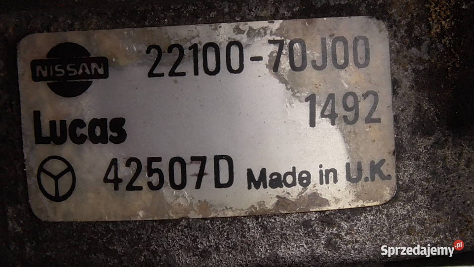 Aparat Zapłonowy Nissan Primera P10 42507D Morawica