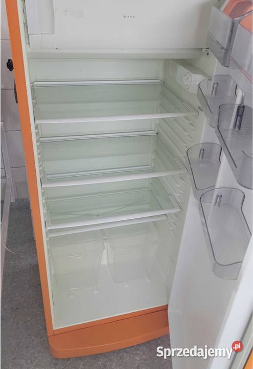 Lodówka retro pomarańczowa używana stan wolnostojące śląskie