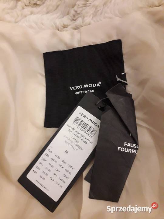 Lekkie sztuczne futerko Vero Moda M Kraków sprzedam
