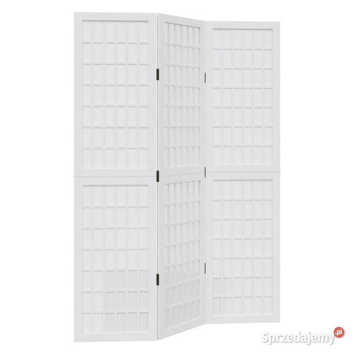 vidaXL Parawan pokojowy 3panelowy biały lite Warszawa